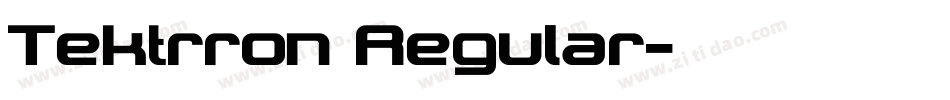 Tektrron Regular字体转换